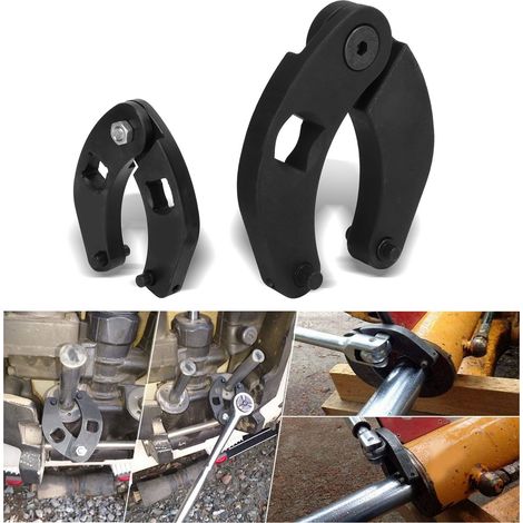 Jeu de 2 clés réglables pour écrous de bouchon de pression OTC1266+7463, ensemble d'outils pour vérins hydrauliques (1/5)