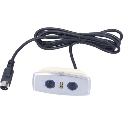 Ortviai Télécommande pour canapé électrique en alliage de zinc avec port USB 5 V – 2 A, câble 4 conducteurs, 22 AWG (1/4)