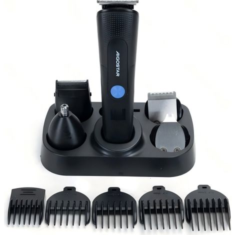 Tondeuse à cheveux Aigostar 5W, rechargeable 500 mAh, kit multifonctionnel pour barbe et corps