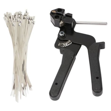 Cable Tie Plier - Stainless Steel - 250 mm x 4.6 mm - For Workshop Garage Industrial Use - 200 Pieces (1/5)