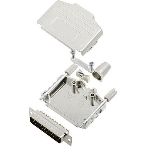 Kit embase SUB-D mâle Nombre de pôles: 25 encitech DPPK25-M-DBP-K 6355-0004-03 180 ° fût à souder 1 set S764781 (1/2)
