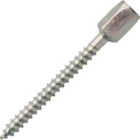 Scell-It – Piton femelle M6 pour bois dur – Vissage rapide en série – Lot de 50 unités – Pour supports bois