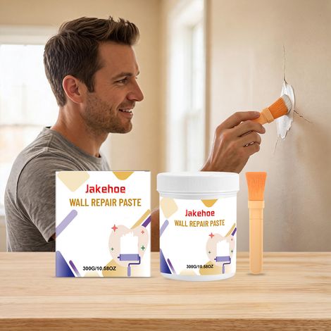 Multifunktionale Wandreparaturpaste zum Füllen von Rissen und Löchern in Wänden für mehr Schönheit und Komfort im Alltag – 300 g, Pinsel 1 -- DTEKGAZ (1/5)