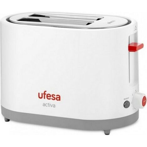 Ufesa TT7385 Tostapane 800W 2 Fette Grigio Rosso Bianco (1/4)