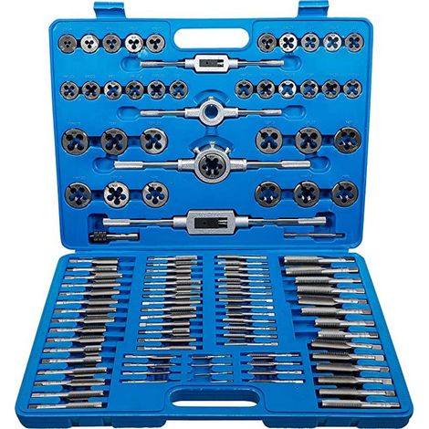 Coffret de tarauds et filieres metriques de 2 à 18 mm assortis (1/3)