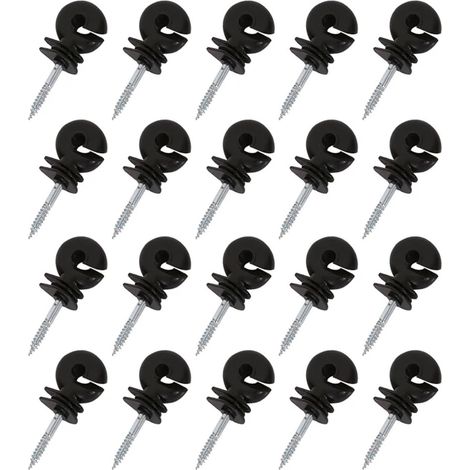 Isolateur de clôture électrique isolateurs poteaux anneau mural fer accessoires (1/5)