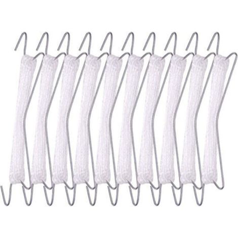 Crochet Support Tomate - Acier Galvanisé - Corde Nylon 10 M - Pour Plantes Grimpeuses Extérieur - Lot de 12 (1/5)