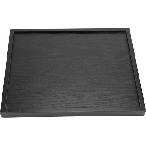 Plateau de service rectangulaire en bois massif pour thé, café, en-cas, plats, restaurant n° 2 (1/5)