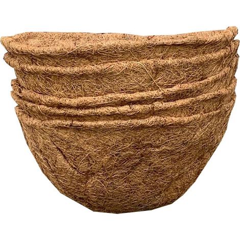 Pack of 5 Coco Wall Basket Planter Liner (30cm)