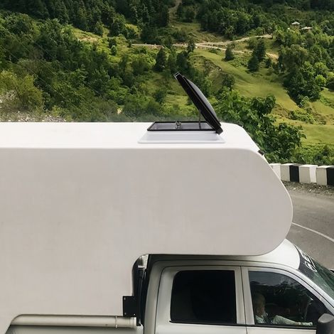 42 x 42 cm Dachhaube Dachfenster Dachluke Vent für Wohnwagen, Wohnmobil Klar DHL (1/5)