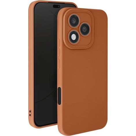 Coque pour Honor 400 Lite Silicone Lisse Bloc Caméra Protégé Marron (1/5)