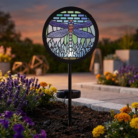 Tiffany Dragonfly Solar Garden Stake Light (1/2)