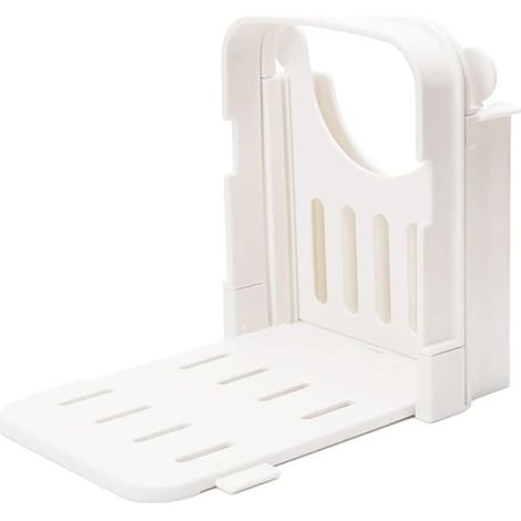 Trancheuse à pain pliable, épaisseur de tranche réglable, trancheuse à pain grillé pour machine à pain/rôtisserie/sandwich, blanche (1/5)