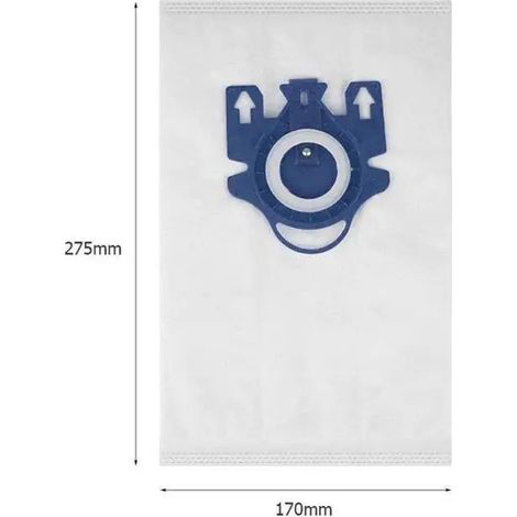 Compatible with Miele HyClean C1/C3 GN 4.5L vacuum cleaners, pack of 5 high-efficiency filter dust bags for home use. (1/4)