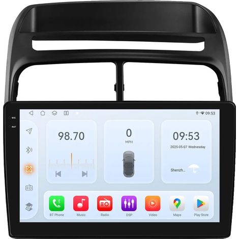 Autoradio, touchscreen, integrazione multimediale, compatibile con Fiat Linea 2007-2012, Snapdragon 6115, QS4 8-core 4G 32GB (1/2)