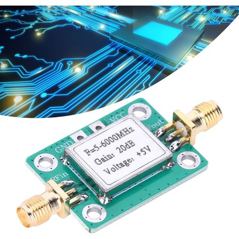 Module Amplificateur de Puissance Moyenne 5M-6GHz 20dB Gain pour Signaux RF Ultra Large Bande (1/5)