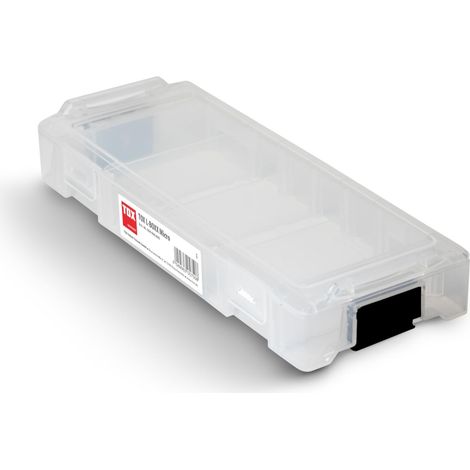 Micro, empilable et encliquetable avec le système, divisible en jusqu'à 8 compartiments, rangement clair pour chevilles et vis, transparent, 1 pièce, 094900805 (1/4)