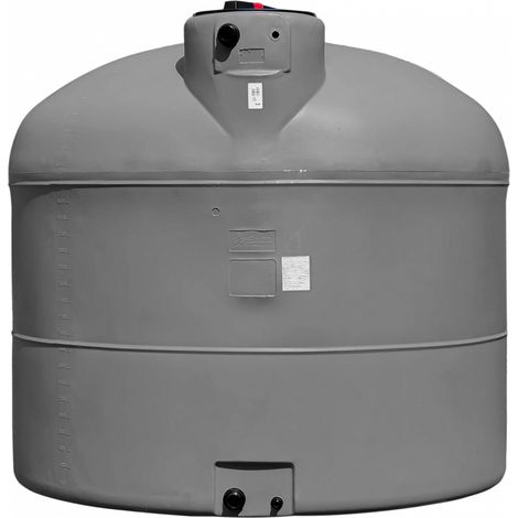Cuve 300l Aérienne De Récupération D'eau - Réservoir Cylindrique Gris - Elbi Pa300 (1/5)
