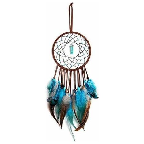 Handmade Attrape-rêves avec Plumes Vintage, Capteur De Rêves en Plumes, Capteur de Rêves Ornement Suspendue Chambre, Meilleur Cadeau, Vintage Home Decor