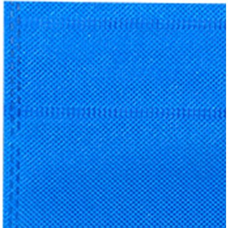 50 Stück gestanzte, umweltfreundliche Tragetaschen aus Vliesstoff mit flacher Öffnung, blau, 25 x 35 cm / 9,8 x 13,8 Zoll (1/4)