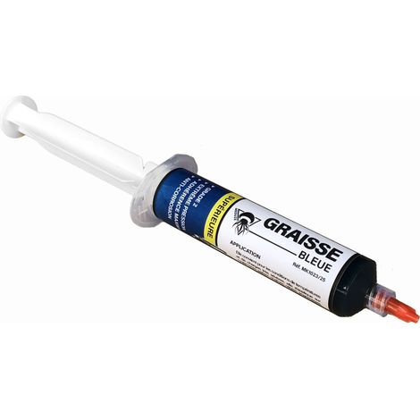 Méduze - Graisse bleue en seringue 25g - Grade NLGI 2 - Extrême pression - Multifonctions - Anticorrosion (1/5)