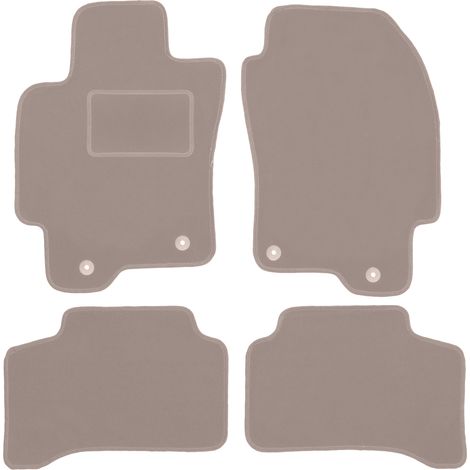 Tappetini in velluto beige per: Jaguar X-Type station wagon, berlina (2001-2009) (1/5)