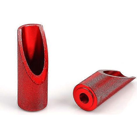 Bunte Aluminium-Motorradfußrasten (2 Stück) für Honda Ruckus Zoomer, Motorradzubehör Rsenl015 – Rot (1/5)