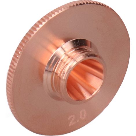 Buse de découpe laser monocouche pour soudage de cuivre et fibre optique, accessoires pour machines industrielles 2.0 (diamètre du trou : 2,0 mm) (1/5)