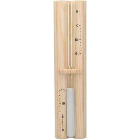 [NON UTILIZZATO] Clessidra da sauna - Clessidra in legno di pino da 15 minuti per sauna, hammam e sessioni spa - Timer di relax accessorio per bagni di vapore