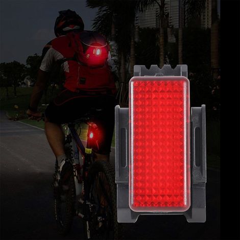 Fanale posteriore per bicicletta - Ricarica USB - lumen ultra luminosi - accessorio di sicurezza per il ciclismo - alta visibilità - Per molteplici scenari - rosso (1/5)