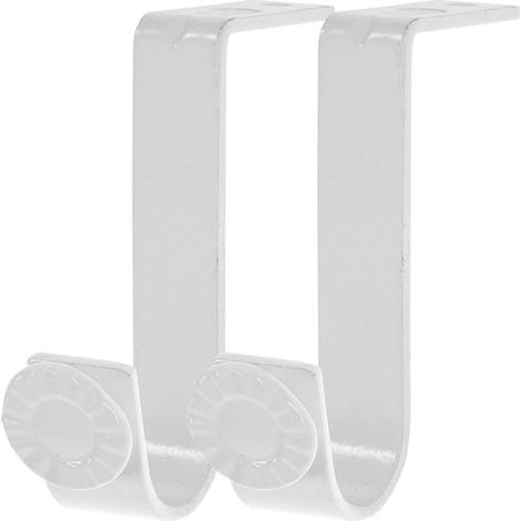 supports de rideau, support de tringle à rideau, crochet de tringle à rideau, support en fer-9X7.6cm-White (1/3)