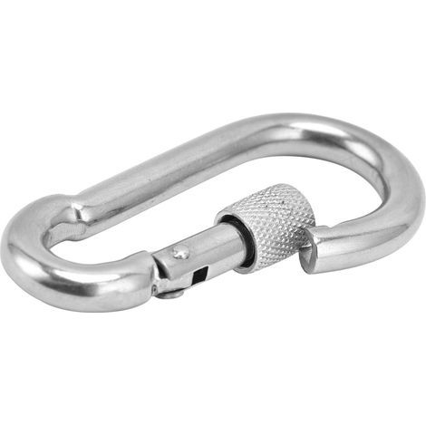 Robuster und multifunktionaler Karabiner aus Edelstahl 304 mit Federverschluss M10x100 (1/5)