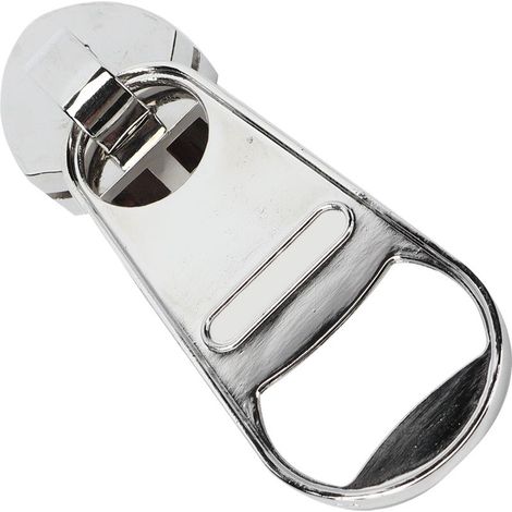 Ouvre-bouteille en alliage de zinc en forme de fermeture éclair magnétique pour réfrigérateur, décoration pour maison, bar et fêtes. (1/5)