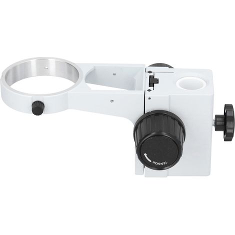 Support de mise au point réglable pour microscope trinoculaire binoculaire stéréoscopique de 76 mm de diamètre, colonne de 25 mm. (1/5)