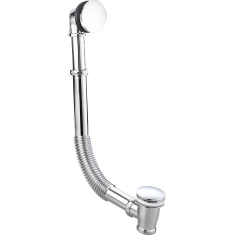 Exposed Traditional Freestanding Bath Waste Overflow Adjustable Chrome Bathroom (1/3)