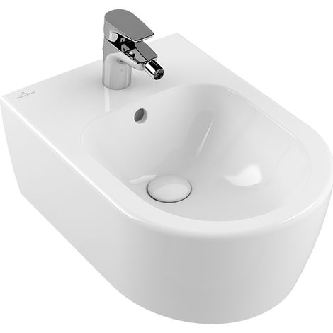 Bidet VB Avento 530x370x215mm Ovalo da parete Bianco Alpino (1/4)