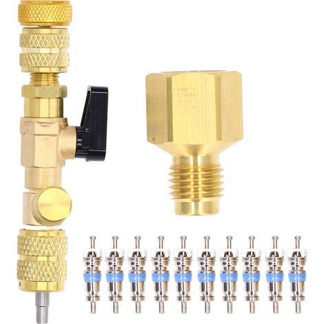 Werkzeugset zum Aus- und Einbau von Ventileinsätzen aus Messing für 1/4-Zoll- und 5/16-Zoll-Anschlüsse (1/5)