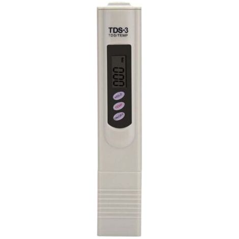 TDS-Tester, multifunktionales digitales Messgerät, professioneller Wasserqualitätstester, Reinheitstester 0-9990 ppm, Bereichsmesser mit LCD-Bildschirm für Leitungswasser und Aquarien