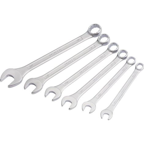 ZVD-Jeu de 6 clés mixtes à cliquet, clés à engrenages de qualité industrielle, fabriquées en acier Cr-V chromé forgé et traité thermiquement, tailles métriques 8 mm-17 mm (1/4)