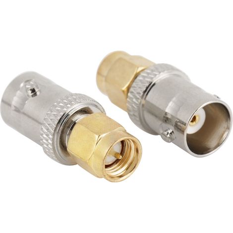 Adaptateur coaxial RF (2 pièces) BNC femelle vers SMA mâle, convertisseur de test