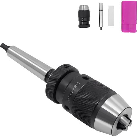 Mandrin de perçage entièrement en métal, mandrin auto-serrant MT2-B16/1-13 mm, acier au carbure pour machines, travail du bois, etc - (1/5)