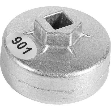 Clé pour filtre à huile, Cloche de Filtre à Huile 65mm, Clé pour bouchon de filtre à huile en aluminium à 14 flûtes, outil de suppression de douille de voiture de clé à bouchon (1/4)