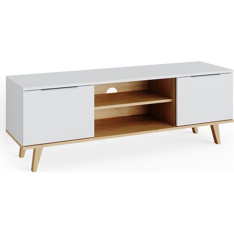 Mueble bajo para TV Nautica, Blanco, 138 x 49 cm, Vicco (1/5)