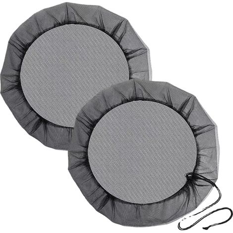 Pièces Filet pour Citerne De Pluie,95cm Housse pour Tonneau De Pluie avec Cordon De Serrage,Housse pour Tonneau De Pluie Ronde,Protection Contre Les Moustiques Et Les Feuilles 95 Cm (1/5)