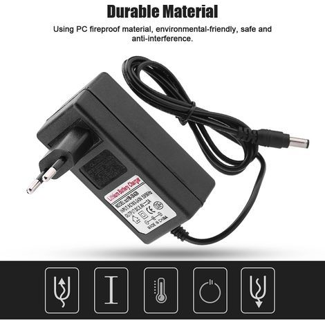 Chargeur de batterie lithium-ion 8,4 V 2 A, adaptateur secteur de remplacement pour voiture jouet et gyropode