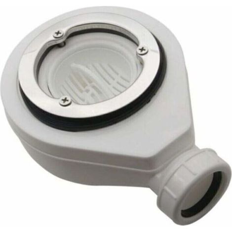 LaBlanc Bonde horizontale sans capot Ø90 pour receveurs de douche.,DEBUNS