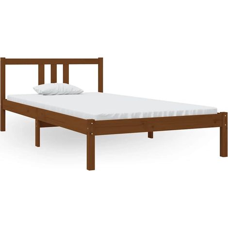 Maison Exclusive - Massivholzbett Honigbraun 100x200 cm (1/5)