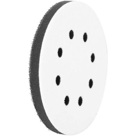 Interface De Ponçage, 125mm Diamètre Souple Tampon éponge Interface Coussin Pad for Tapis de ponçage (8 Trous) (1/5)