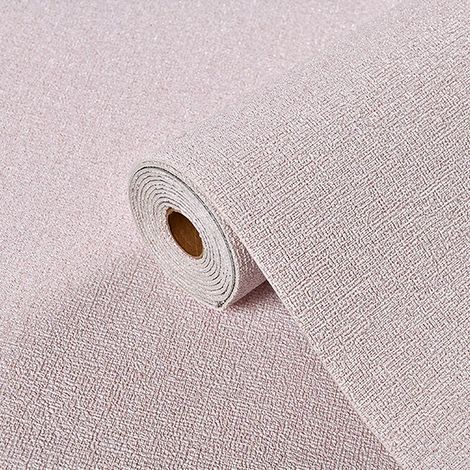 (Poudre de lin, 50 cm x 2,8 m) Papier peint 3D auto-adhésif, insonorisé et imperméable, style minimaliste moderne. (1/5)