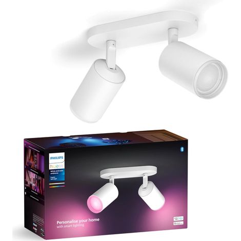 Spot Fugato +Ampoule, Kit de 2, Blanc (1/5)